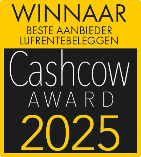 Winnaar Cashcow Award 2025, beste aanbieder lijfrentebeleggen